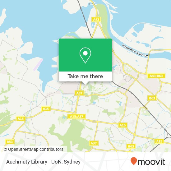 Auchmuty Library - UoN map