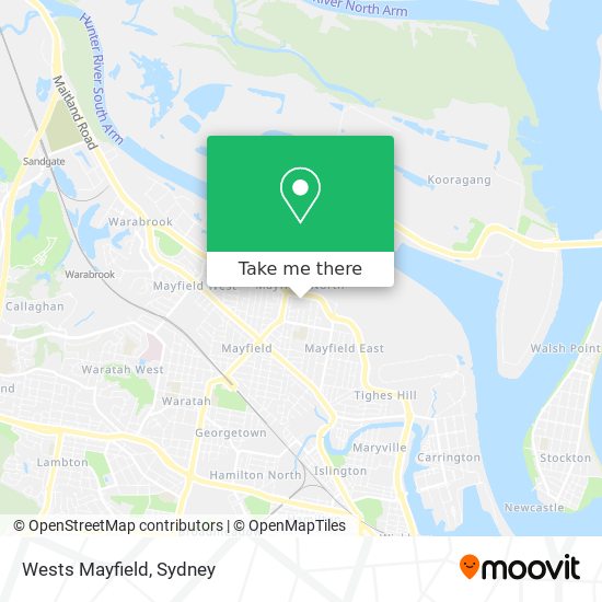 Wests Mayfield map
