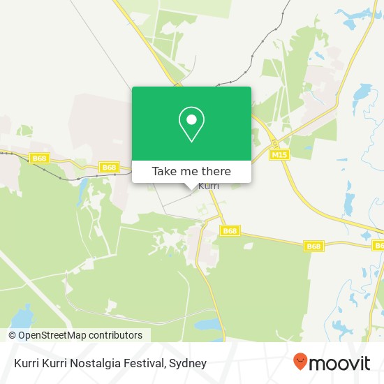 Mapa Kurri Kurri Nostalgia Festival