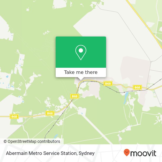 Abermain Metro Service Station map