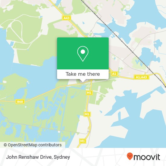 John Renshaw Drive map