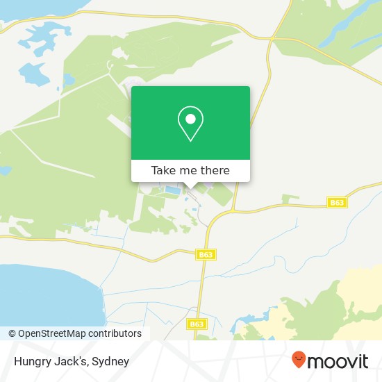 Hungry Jack's map