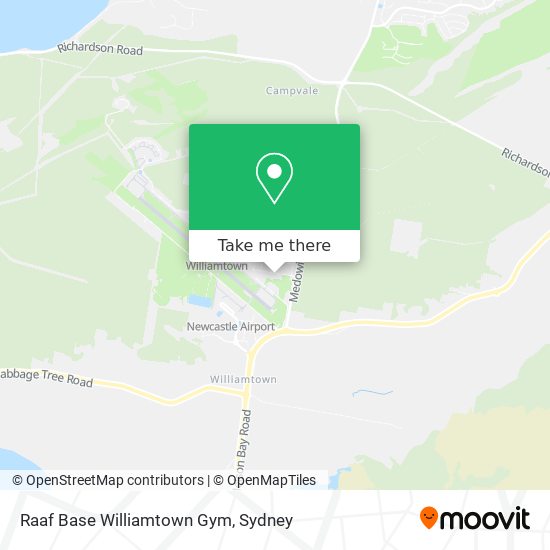 Raaf Base Williamtown Gym map