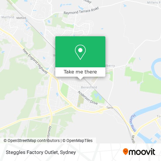 Steggles Factory Outlet map