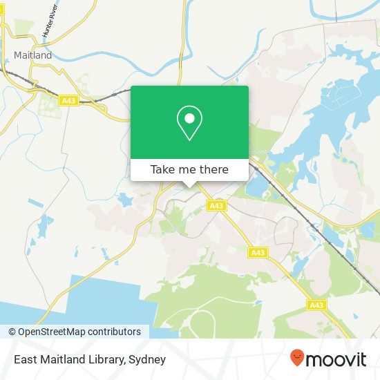East Maitland Library map