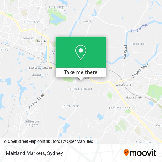 Maitland Markets map