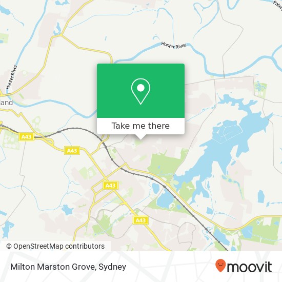 Mapa Milton Marston Grove