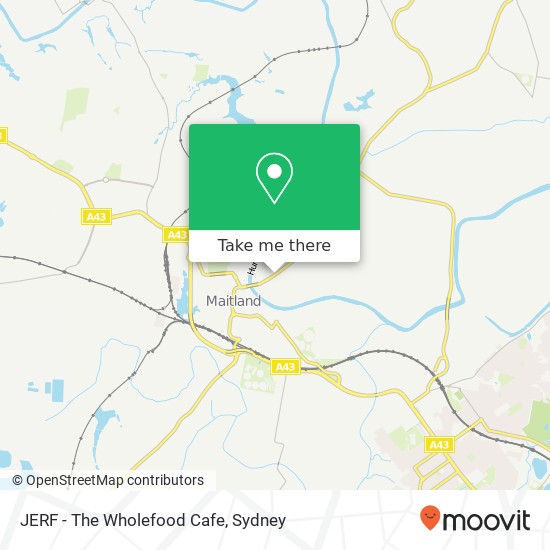 JERF - The Wholefood Cafe map