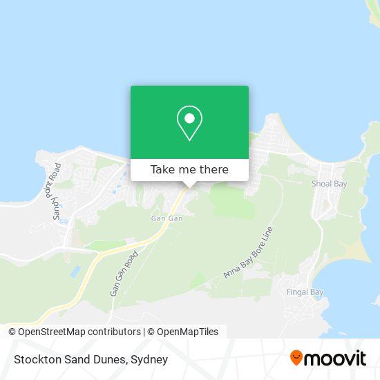 Stockton Sand Dunes map