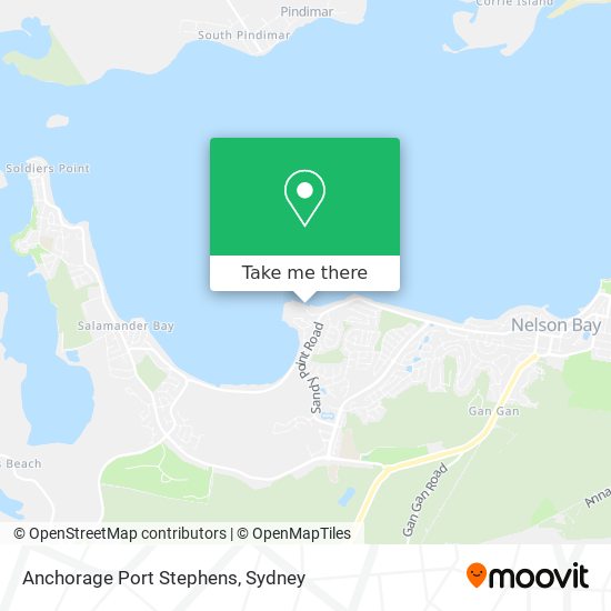 Mapa Anchorage Port Stephens