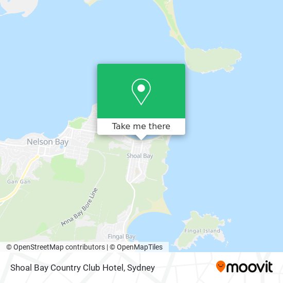 Shoal Bay Country Club Hotel map