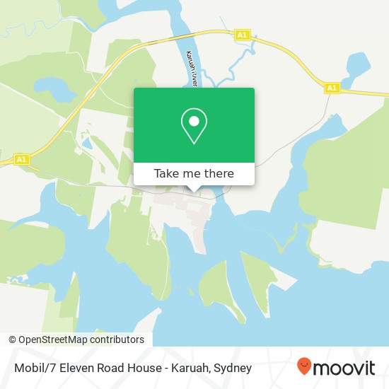 Mobil / 7 Eleven Road House - Karuah map