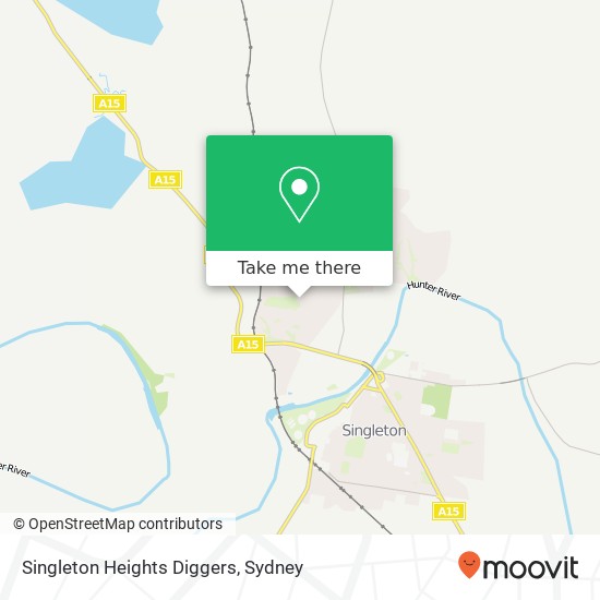 Singleton Heights Diggers map