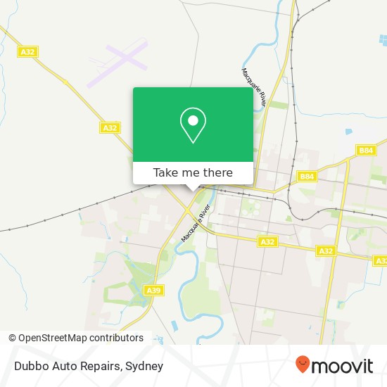 Dubbo Auto Repairs map