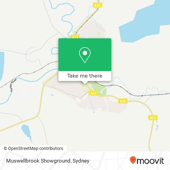 Muswellbrook Showground map