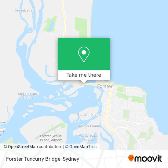Forster Tuncurry Bridge map