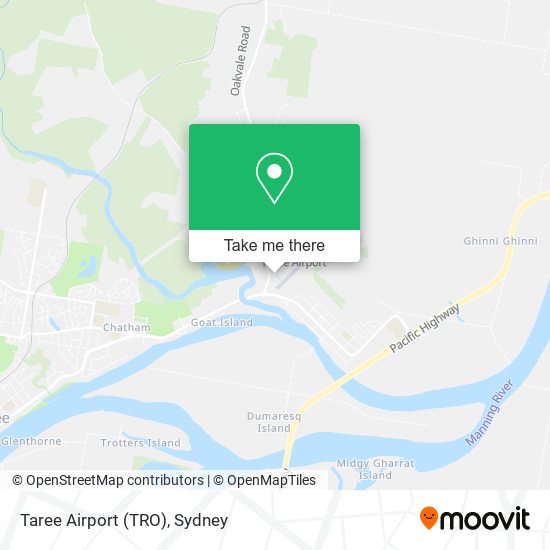 Taree Airport (TRO) map