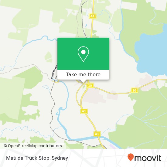 Matilda Truck Stop map