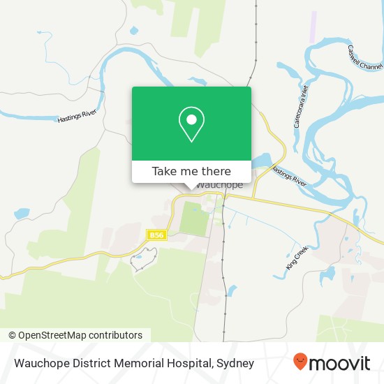 Mapa Wauchope District Memorial Hospital