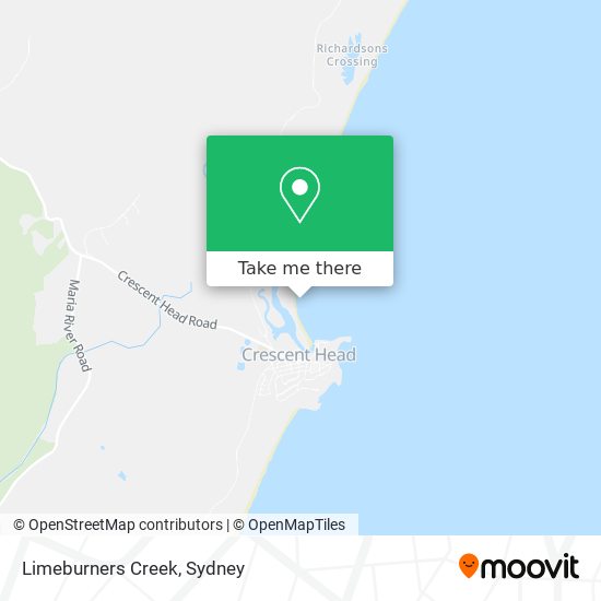 Limeburners Creek map