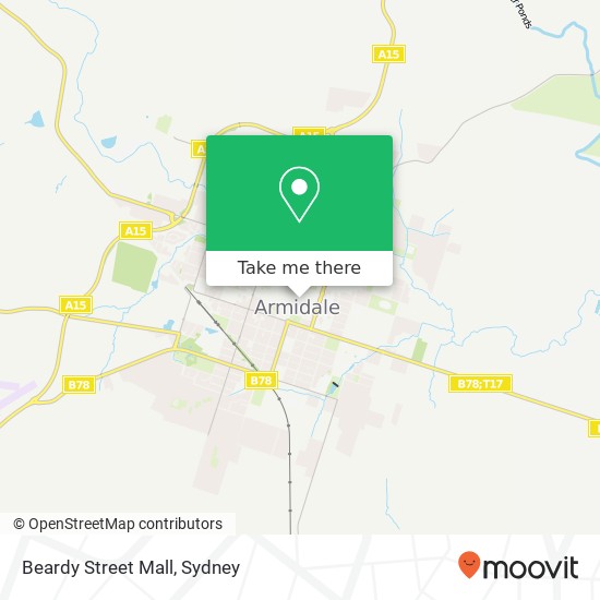 Beardy Street Mall map