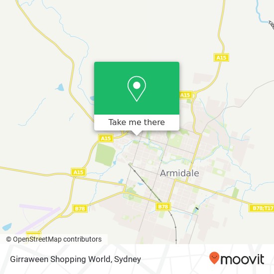 Girraween Shopping World map