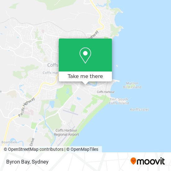 Mapa Byron Bay