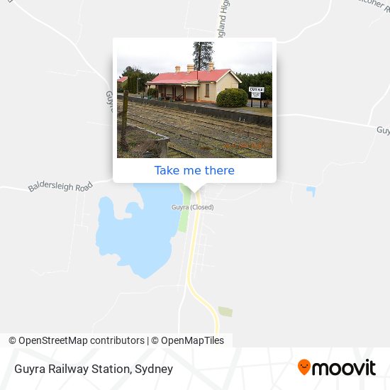Mapa Guyra Railway Station