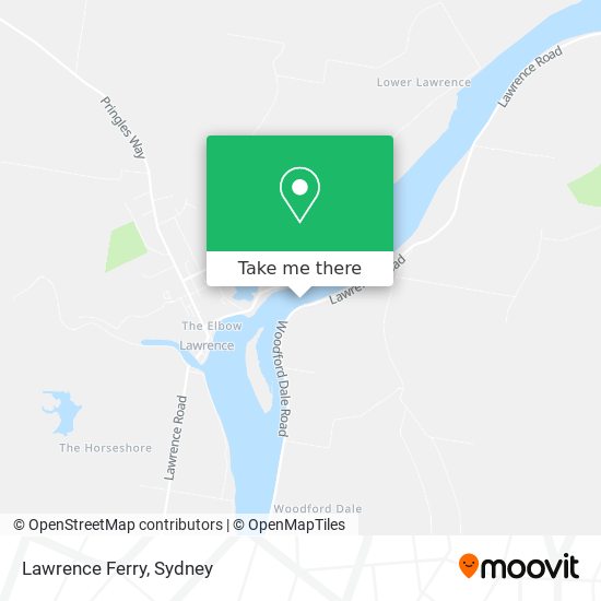 Lawrence Ferry map