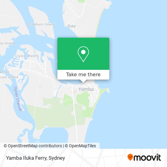 Yamba Iluka Ferry map