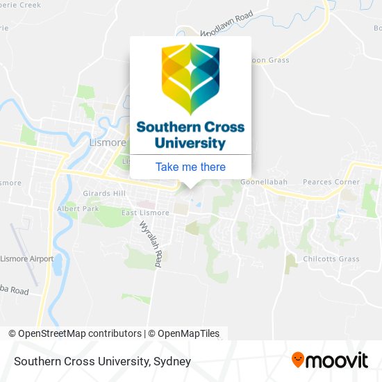 Mapa Southern Cross University