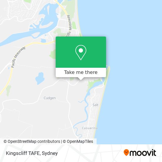 Kingscliff TAFE map