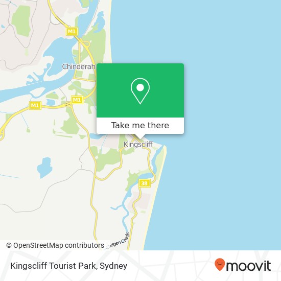 Kingscliff Tourist Park map