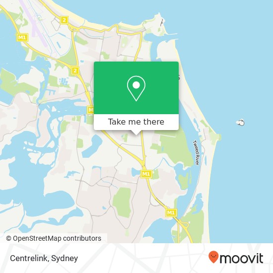 Centrelink map