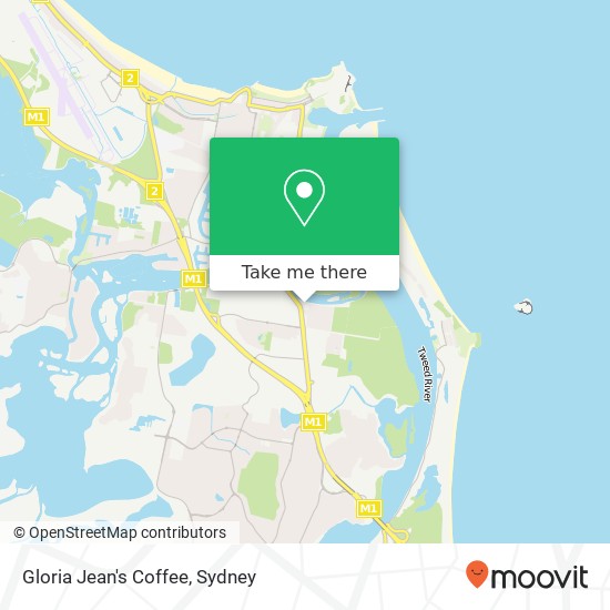 Mapa Gloria Jean's Coffee