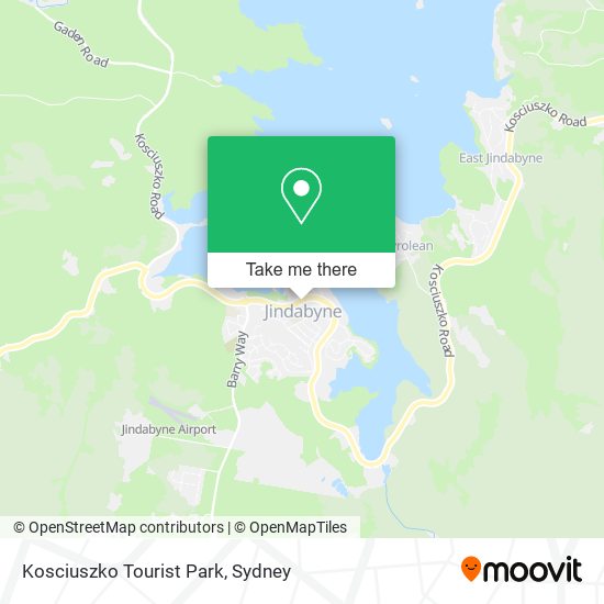 Kosciuszko Tourist Park map