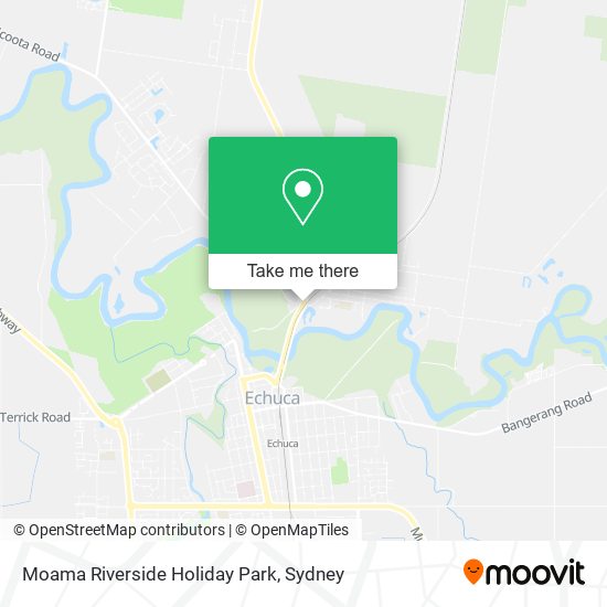 Moama Riverside Holiday Park map