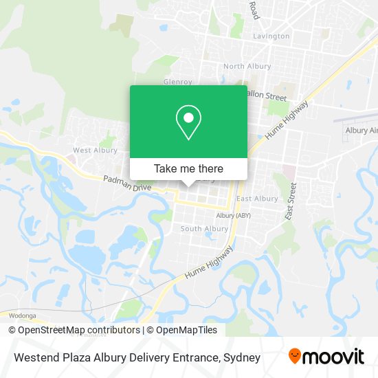 Westend Plaza Albury Delivery Entrance map