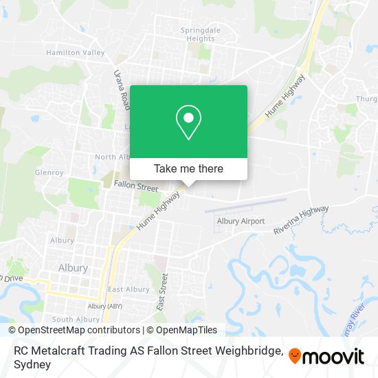 RC Metalcraft Trading AS Fallon Street Weighbridge map