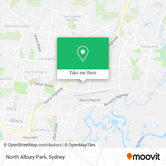 North Albury Park map