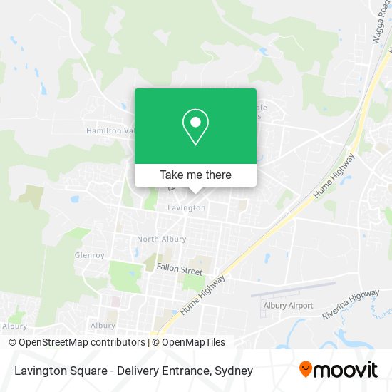 Lavington Square - Delivery Entrance map