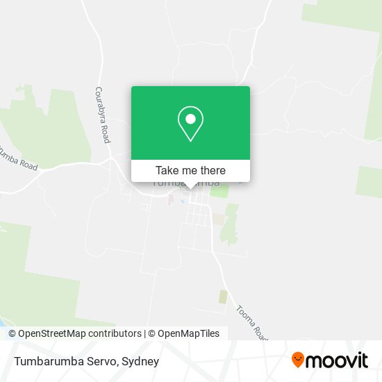 Tumbarumba Servo map