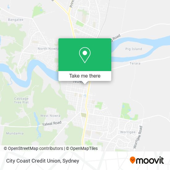 City Coast Credit Union map