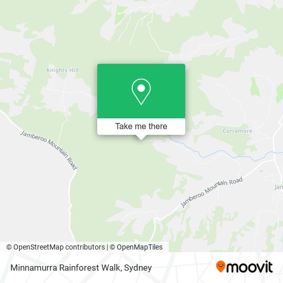 Mapa Minnamurra Rainforest Walk