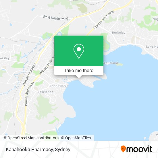 Kanahooka Pharmacy map