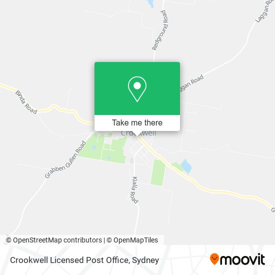 Crookwell Licensed Post Office map