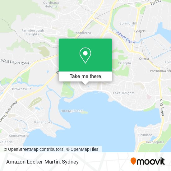 Amazon Locker-Martin map