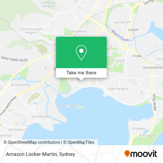 Mapa Amazon Locker-Martin