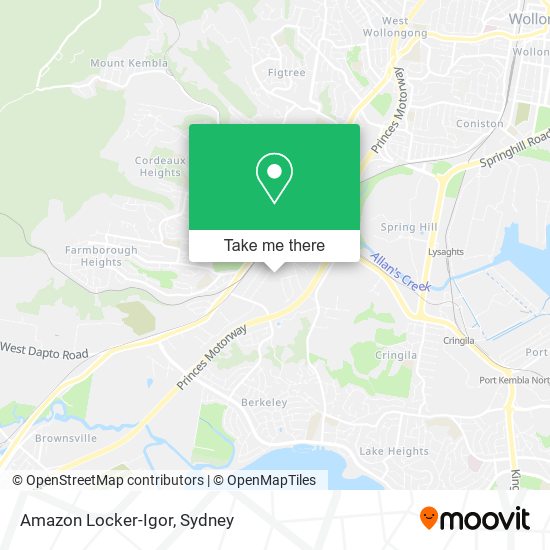 Amazon Locker-Igor map