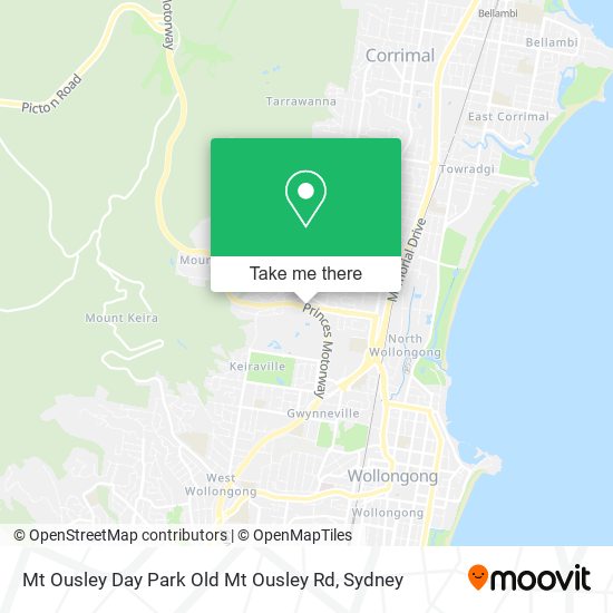 Mapa Mt Ousley Day Park Old Mt Ousley Rd